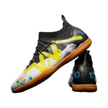 Imagem de Tênis De Futsal Unissex Cano Alto Antiderrapante E Resistente Ao Desga