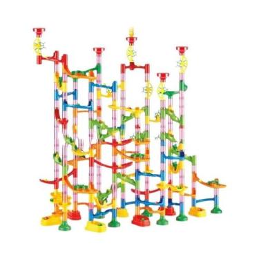 Imagem de Brinquedo De Montar Pista De Corrida De Bolas 3D Para Crianças, Blocos