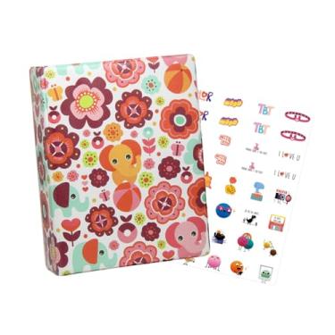 Imagem de Álbum de Fotos Infantil para 500 Fotos 10x15 - Elefantes e Flores+ ADESIVO