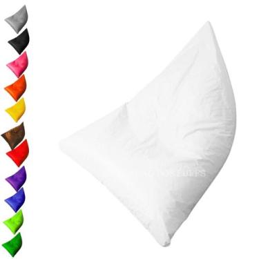 Imagem de Puff Triangular Cheio Almofadão Gigante Com Enchimento Grande Para Eve