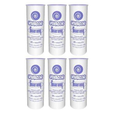 Imagem de Tinta Para Tecido Corante Roupas Vivacor Guarany 6U Violeta