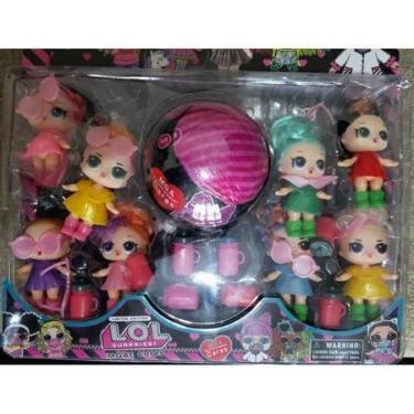 Imagem de Kit Lol 8 Bonecas Acessórios Com Bola Surpresa