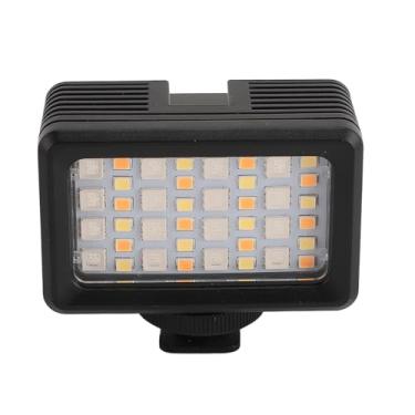 Imagem de Jopwkuin Luz de Vídeo RGB à Prova D'água Portátil Luz de Câmera LED Subaquática de 40 M para Fotografia de Transmissão Ao Vivo, Ajuste de Temperatura de Cor de 2700K a 5600K para Mergulhadores