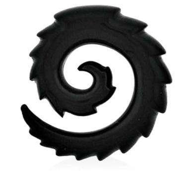 Imagem de (1 par) 8 g (3 mm) a 1/2 (12 mm) alargador de orelha em espiral acrílico alargador brincos piercing corporal, Silicone Madeira epóxi Silicone Madeira