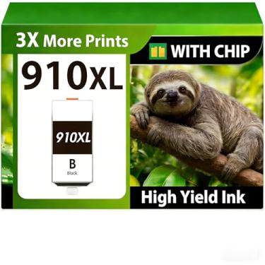 Imagem de Substituição de tinta preta 910 910XL para HP 910XL cartuchos de tinta para impressoras HP preto funciona com HP OfficeJet Pro 8020 8025 8028 8035 8015 8022 8010 tinta para impressoras