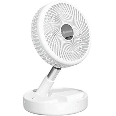 Imagem de Ventilador elétrico de mesa recarregável alimentado por USB escalável altura vento forte ajuste portátil vento natural mini ventilador para viagens ao ar livre interno fresco