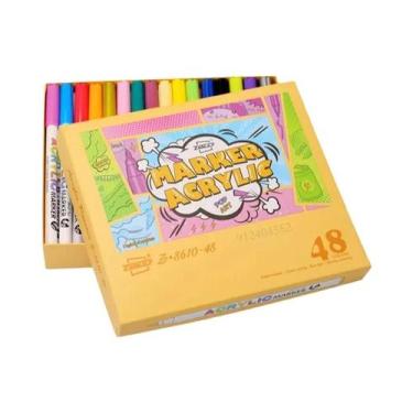 Imagem de Canetas De Tinta Acrílica Com Ponta De Pincel Para Artistas, Para Roch