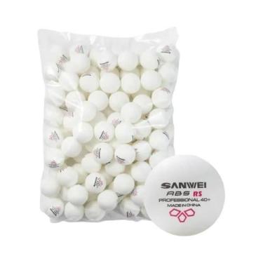 Imagem de Bolas De Tênis De Mesa SANWEI TR 3 Estrelas Duráveis Com Costura ABS 4