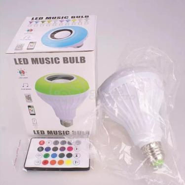 Imagem de Lâmpada Led 12W E27 Rgb Colorida Com Caixa De Som