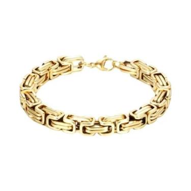 Imagem de Pulseira Masculina De Corrente Dupla Em Aço Inoxidável, Joia Punk, Pre