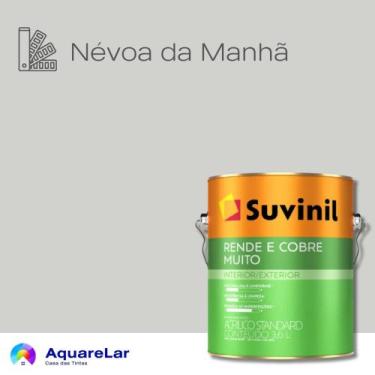 Imagem de Rende & Cobre Muito Suvinil Fosco 3,2L, NÉVOA DA MANHÃ