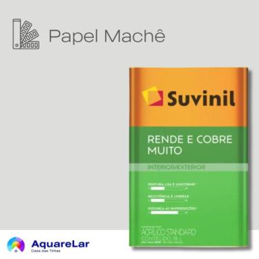 Imagem de Rende & Cobre Muito Suvinil Fosco 16L, PAPEL MACHÊ