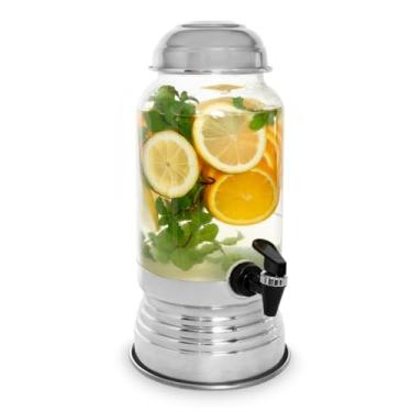 Imagem de Kit Chopeira de Vidro Com Dispenser e Suqueira Grande Com Torneira Tampa Jarra Bebidas Suco Torre Chopp Bar Beer Churras(1 Suqueira)