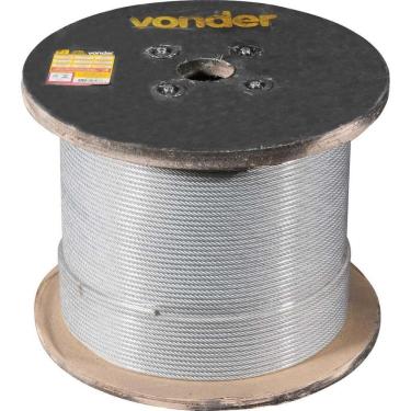 Imagem de Cabo Aço Af 1/8`` 6X19M Galvanizado Plastificado 500M Vonder