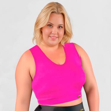 Imagem de Top Fitness Plus Size Feminino Suplex Nadador Sustentação-Feminino