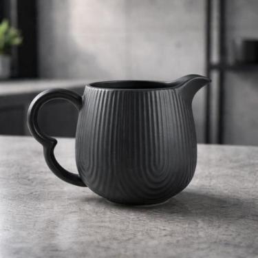 Imagem de Cremeira de Cerâmica Oásis Preta p/ Creme e Molhos 300ml - Hauskraft