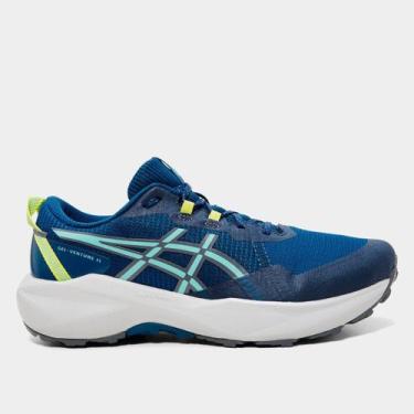 Imagem de Tênis Asics Gel-Venture 11 Masculino, Azul, Verde, 40