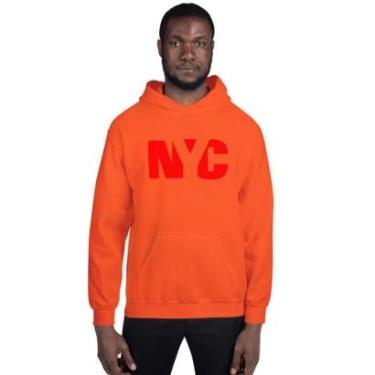 Imagem de Moletom Flanelado Blusa de Frio Fechado Urbania Moleton Mooboo estampa Nyc new york city-Unissex