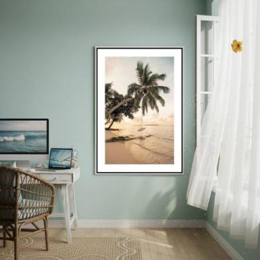 Imagem de Quadro Decorativo Balanço Na Árvore 70X50Cm Mold Preta - Quadros On-Li
