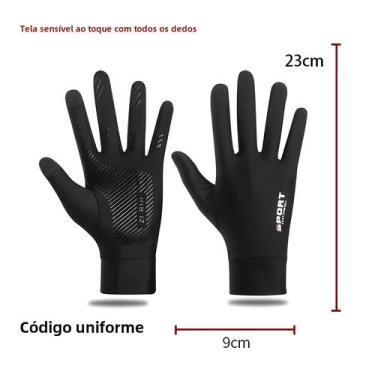 Imagem de Luvas Unissex De Verão Em Seda Gelada Para Pesca E Ciclismo, Com Prote
