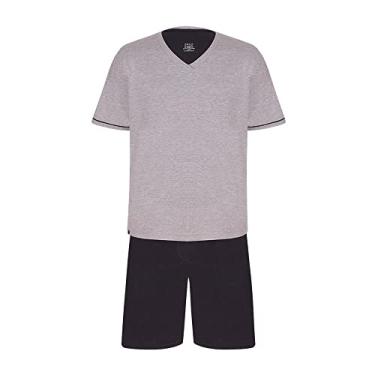 Imagem de Pijama Lupo AM Malha Curto - Gola V masculino Chumbo G