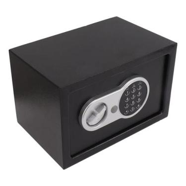 Imagem de Cofre Eletrônico Digital Senha Ou Chave 31x20x20 Cor Preto - JHAMBA