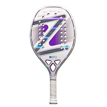 Imagem de Raquete de Beach Tennis Zeiq Pro Violet Collani White-Unissex