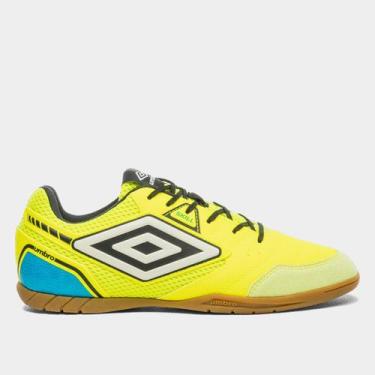 Imagem de Chuteira Futsal Umbro Skill Unissex, Verde limão, Preto, 43