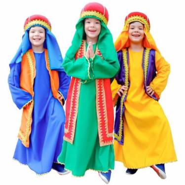Imagem de Fantasia de Natal Rei Mago Infantil Festa Religiosa - Fantasias Carol 