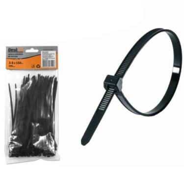 Imagem de Abraçadeira de nylon 3,6 mm x 15 cm 100 peças - BFH0748 (Preto) - Best