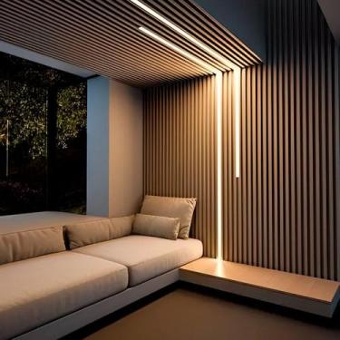 Imagem de Fita de Led Perfil de 1m de Embutir 33x28mm sem Fita de Led - Irmãos D