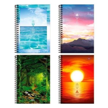 Imagem de Caderno Espiral Foroni Universitário Capa Dura 4 Elementos 1 Matéria 8