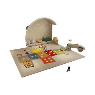 Imagem de Tapete Infantil Antiderrapante Com Estampa De Dinossauro, Decoração De