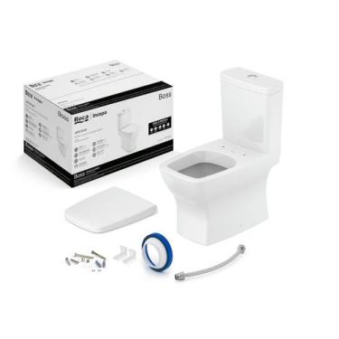 Imagem de Kit de Bacia com Caixa Assento Termofixo com Queda Amortecida e Comple