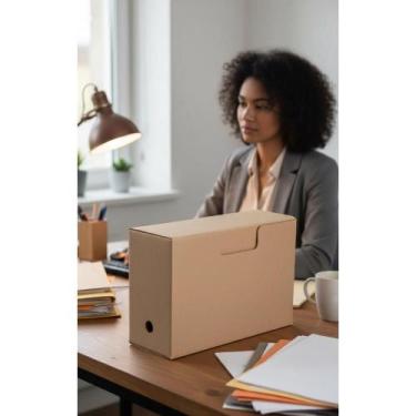 Imagem de Arquivo Morto Kraft Ofício 10 Unid.  Organize Docs - Congratulations S