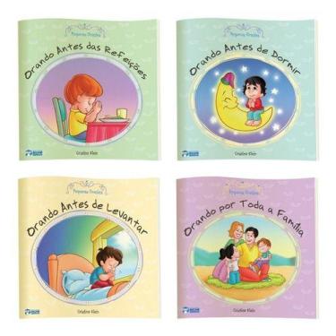 Imagem de Kit 4 Livros Infantis Coleção Pequenas Orações Para Crianças - Bicho E