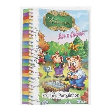 Imagem de Kit 10 livros infantis - solapa clássicos para ler e colorir - RIDEEL