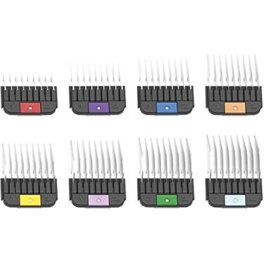 Imagem de Pente Altura Hal Snaps Kit 8 Pcs Alum, Wahl, KM2/MAX45, Preto