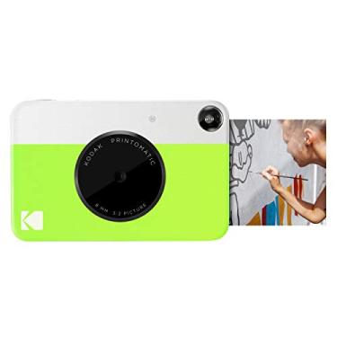 Imagem de Kodak Câmera Printomatic digital, impressão instantânea colorida fotos autoadesivas 5 x 7,5 cm, Tecnologia de impressão ZINK, 5 MP, Flash, Aceita Cartão MicroSD, Verde