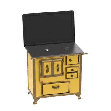 Imagem de Fogao a Lenha Venax GII n 1 Renaissance Amarelo SE