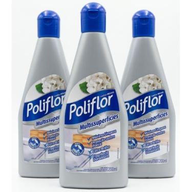 Imagem de KIT 03 Lustra Móveis Poliflor Tradicional 200ml Multi