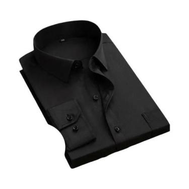 Imagem de Camisa De Algodão Slim Fit Masculina De Manga Curta Moda Casual Primav