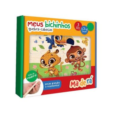 Imagem de Quebra-cabeça 9 Peças Educativo Maderá - 3126 Toyster Brinquedos, 9 un