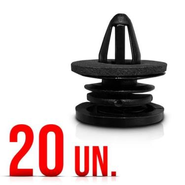 Imagem de Grampo Para Porta Presilha Trava Forro Volkswagen Pacote com 20 Unidad
