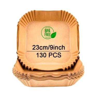 Imagem de Forros De Papel Descartáveis Grandes Para Fritadeira De Ar (Air Fryer)