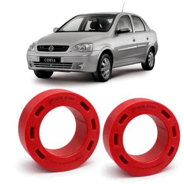 Imagem de Jogo Calço Mola PU Dianteiro Elevar 5cm Corsa Maxx - Borfix
