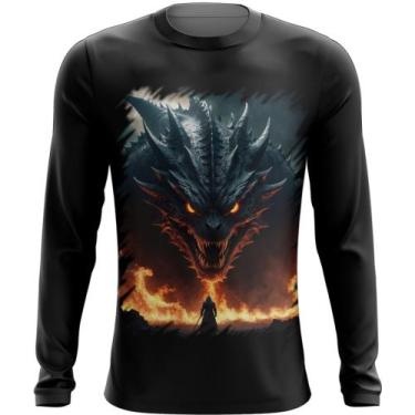 Imagem de Camiseta Manga Longa Leviathan Infernal Fogo 1, INF 00