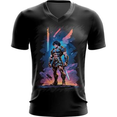 Imagem de Camiseta Gola V Gladiador Romano Toon 5 - Kasubeck Store®, INF 10