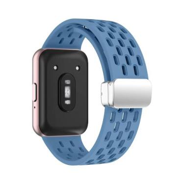 Imagem de Pulseira Magnética Samsung Galaxy Fit 3 Com Fivela De Metal E Faixa De