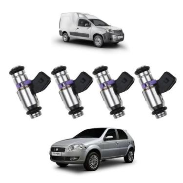 Imagem de Kit 4x Bico Injetor Fiat Palio Uno Fire Fiorino 1.0/1.5 8v BIK1302 - W